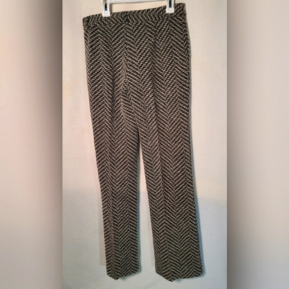 Express Chevron Vintage Cotton Boot-Cut Pants 5/6 - Picture 2 of 5